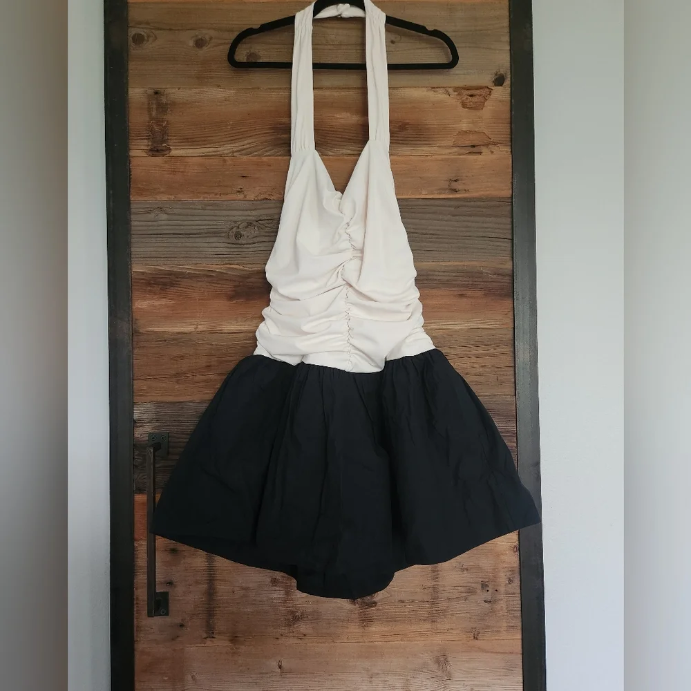 NWT Anthropologie Maeve Halter Twofer Mini Dress Size Large - Picture 5 of 9